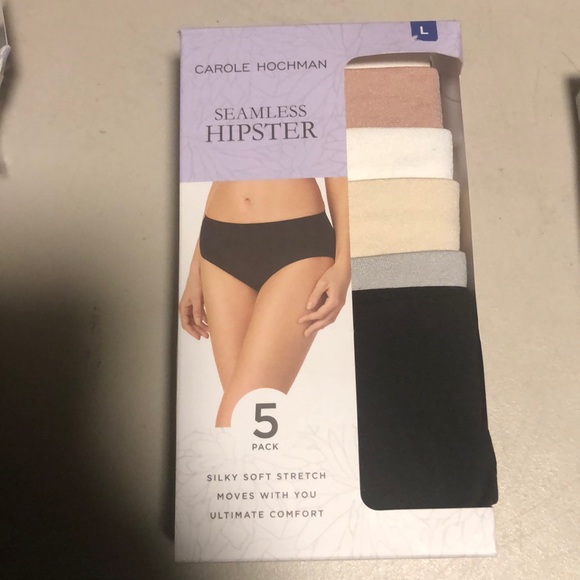 Carole Hochman Womens 5-Pack Seasmless Hipster